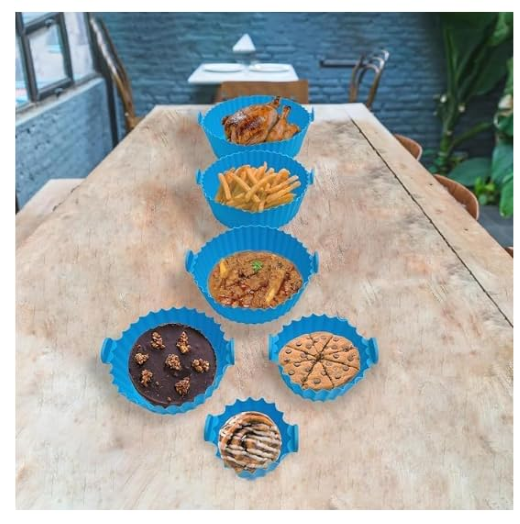 6 PCS Silicon Air Fyer