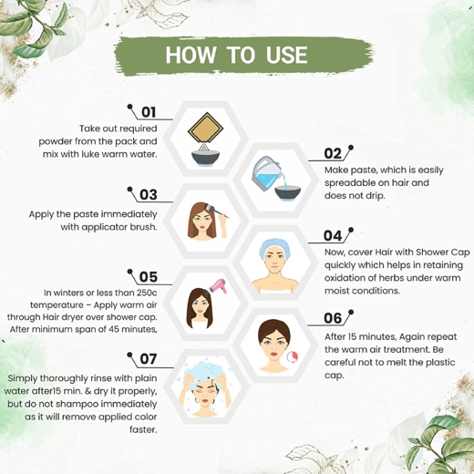 Organic Powder Burgundy Hair Color for Men & Women - Image 3