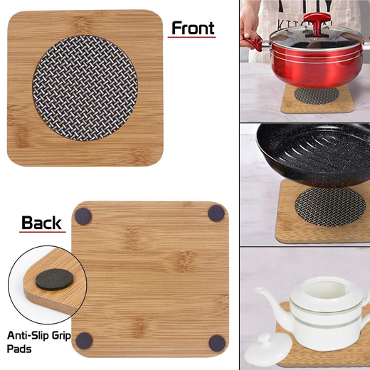 Wooden Square Heat Pot Pad - Image 4