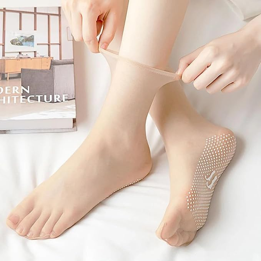 Transparent Invisible Slip-resistant Crystal Silk Socks