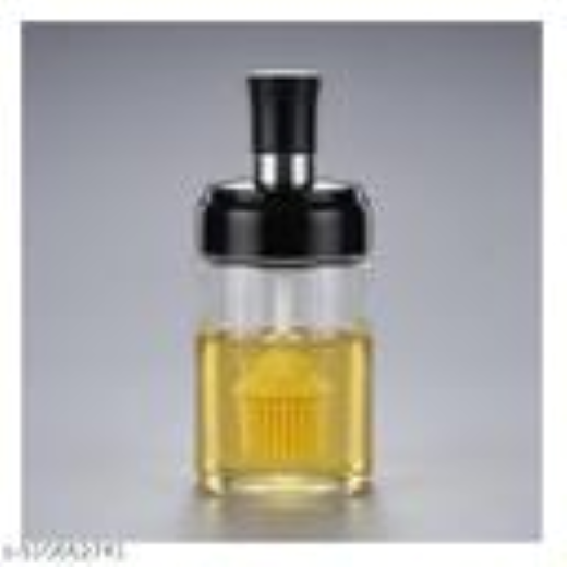 Glass Brush Jar