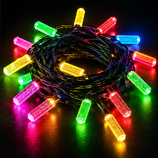 30M Sugarcane Design Multicolour String Light 62 Bulb (Print 50M) ✨ - Image 4