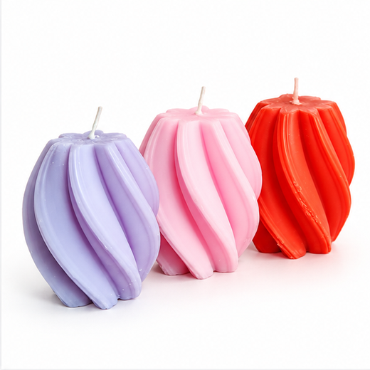 Twisted Multicolour Scented Pilller Candles - (1 Piece) 🕯️ - Image 2