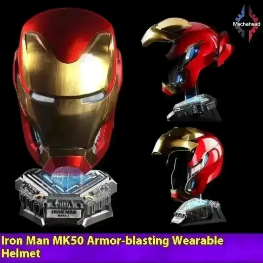 Iro-nman Mk50 Advanced Helmet With voice and remote command Heavy (silver / golden randomly sent) - Image 2