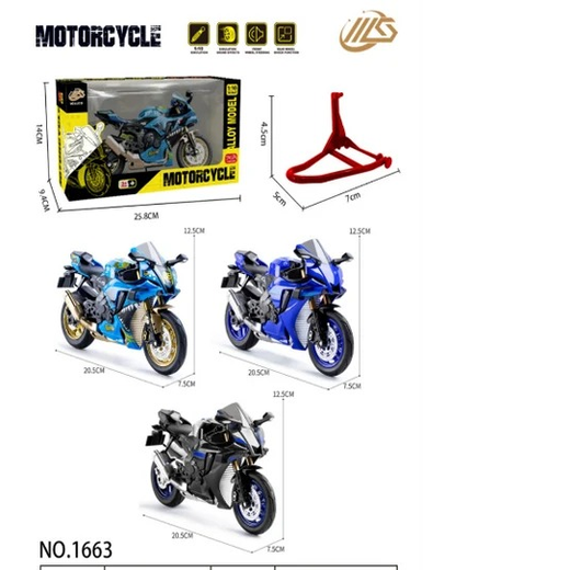 1:10 Motodrift R1 bike 1663 model no 9 Mix color