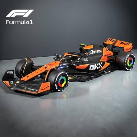 1:24 BURAGO F1 MCLAREN # 81 OSCAR PIASTRI CAR WITH DRIVER - Image 4