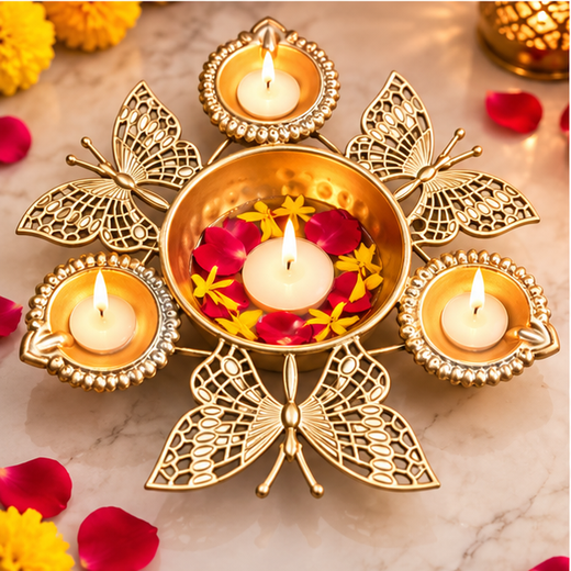 Small Size Butterfly Design Urli (6.4 Inch) 🦋 - Image 3