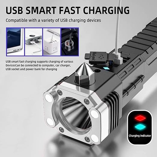 Rechargeable Hammer Torch Light - Image 3