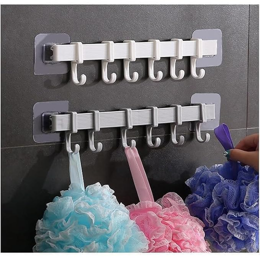 6 in 1 Adjustable Storage Slider Hooks - Image 2