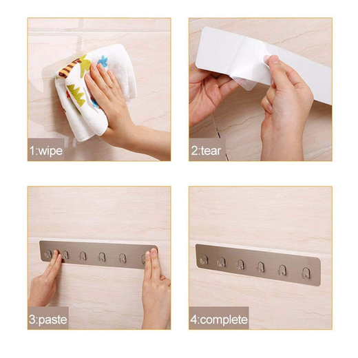 5 Piece Wall Hook Magic Sticker - Image 4