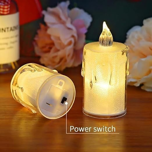 LED Crystal Candle Light (pack of 6) - Image 3