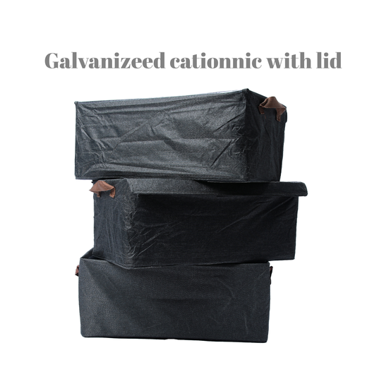 Folding Storage Box With Lid Fabric Foldable