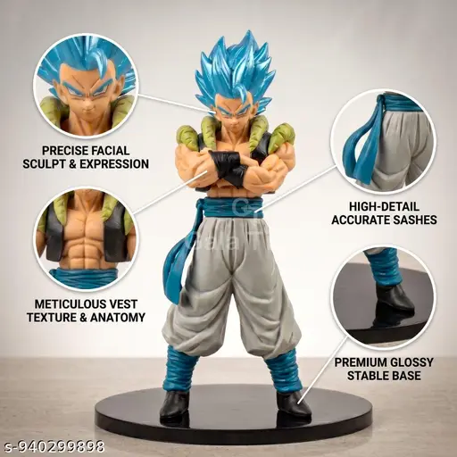 Vegeta standing body pose blue hair 19 cm - Image 2