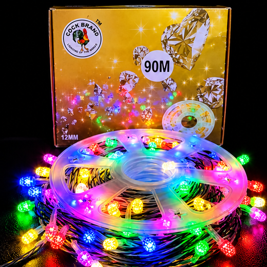 56M Multicolour Kohinoor Roll String Light (Print 90M) 💎✨