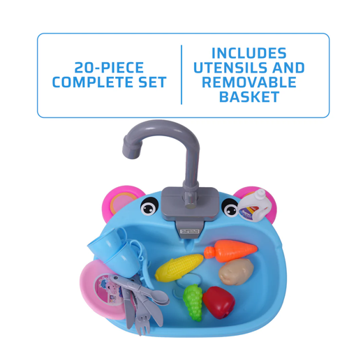 FLYI Kids Kitchen Sink Playset – Pretend Wash & Play Toy(3+ Years) - Image 4