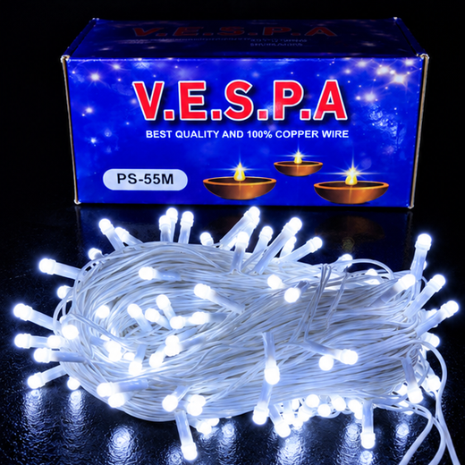 40M Pixel White String Light (170/150 Bulb) (5 MM) (Print: 55M) ✨
