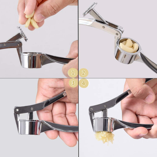 Steel Garlic Press - Image 4