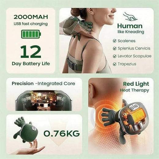 Premium Hand Shape Neck & Shoulder Massager - Image 3
