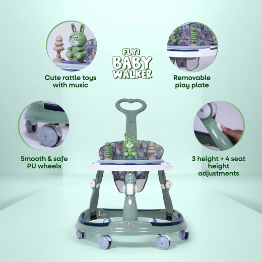 FLYI Baby Walker for Toddlers with Parental Handle - Image 3