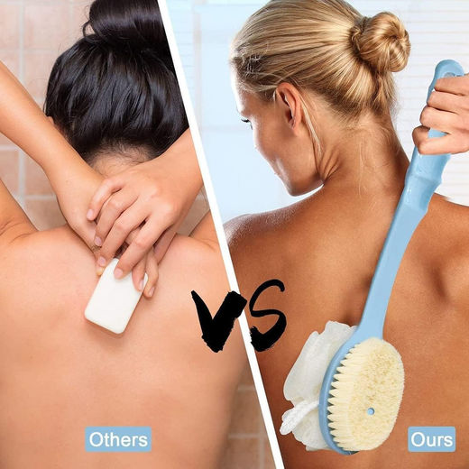 Body Bath Brush with Handle - Image 3