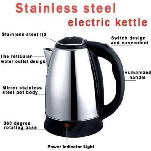 2L Stainless Steel Electric Kettle - Image 4