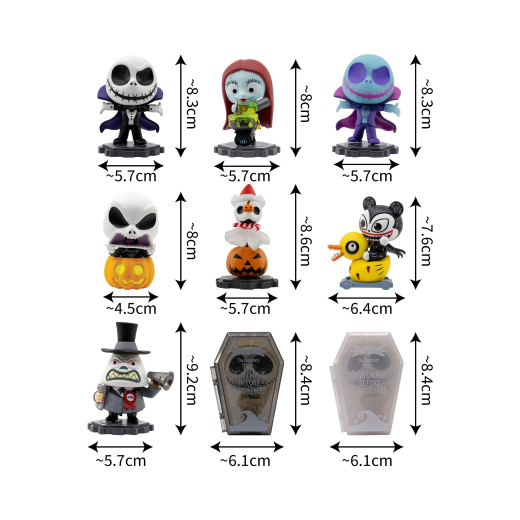 Jack Skeleton Night before christmas figures - Image 3