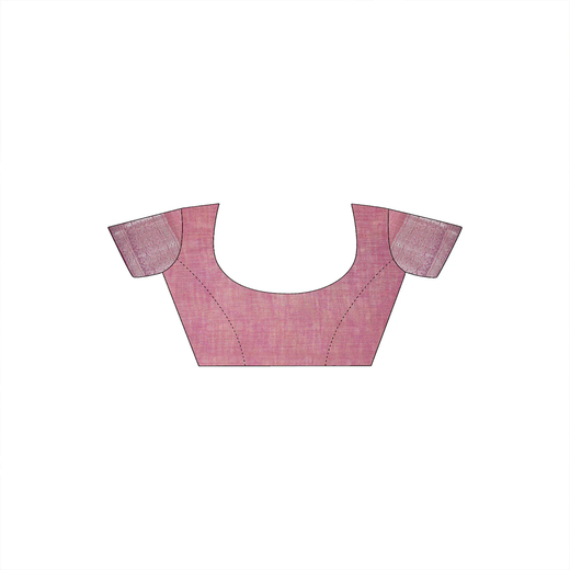 Pink Tissue Silk Woven Banarasi Saree - Image 2