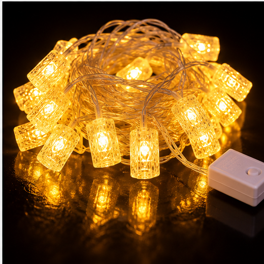 Crystal Cylinder Curtain Light (10 lines) ✨ - Image 4