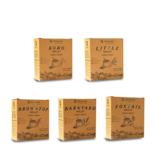 5 kg millets combo foxtail rice  ,browntop rice ,barnyard rice little rice ,kodo rice - Image 3