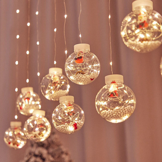 5+5 Globe Santa Curtain Light 🎅 - Image 2