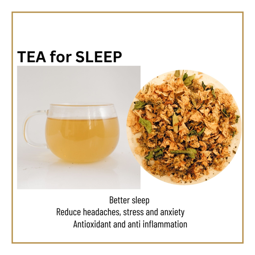 MENCHA - Sleep Tea Tin 40gr - Caffeine Free - Himalayan Herbal Blend for Better Sleep | Relaxation | Reduce Headaches, Stress & Anxiety | Antioxidant - 50 Cups - Image 2