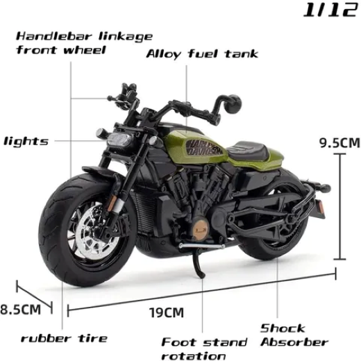 Die cast 1:12 Motorcycle - Image 4