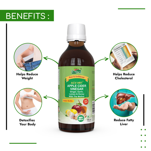 Dr. Patkar's Apple Cider Vinegar Ginger, Garlic,Lemon & Honey with the Mother Vinegar 200ml - Image 3