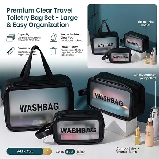 3 Pc Wash Bag - Image 2