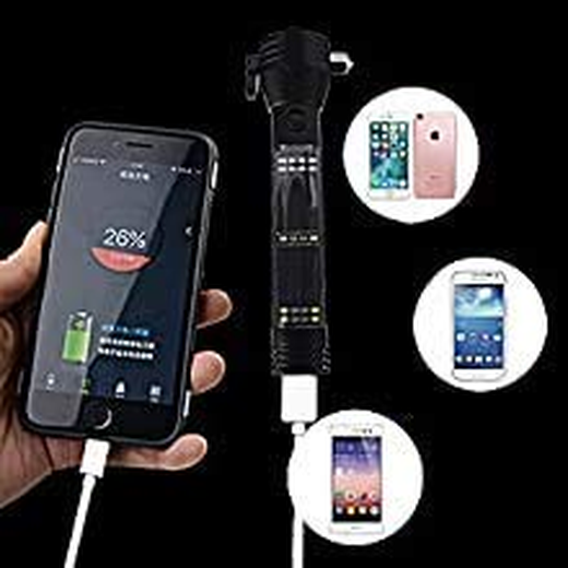 Rechargeable Waterproof Flashlight Hammer Light - Image 2