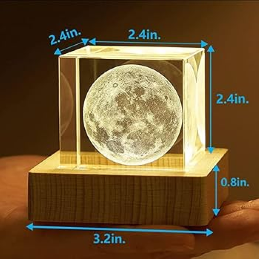 3D Crystal Ball Night Lamp - Image 3