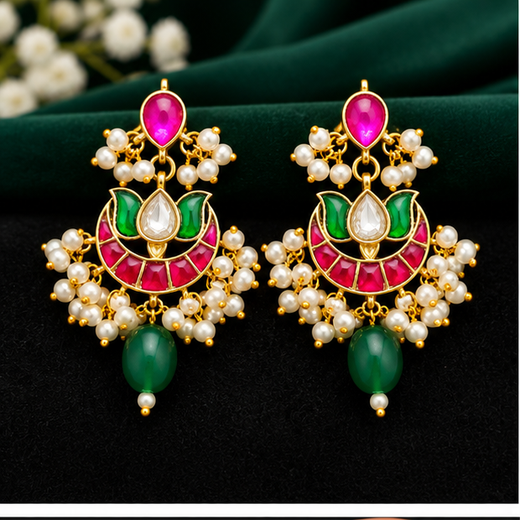 Real Jadau Kundan Earring
