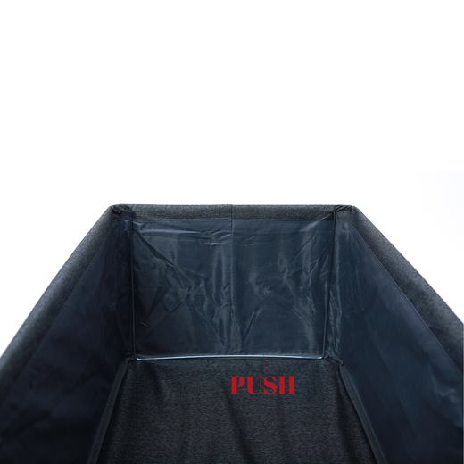 Folding Storage Box With Lid Fabric Foldable - Image 3