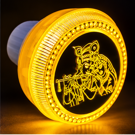 Radha Krishna LED 2 Pin Night Lamp (MG45) (Size: 8cm) - Image 2