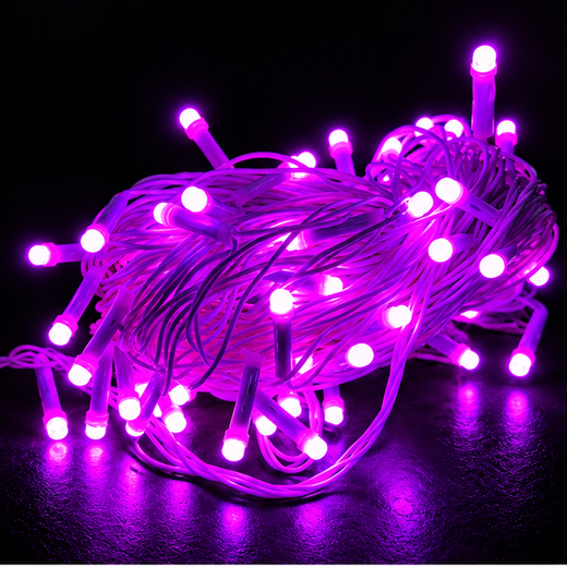 15M Pixel Still Pink String Light (60 Bulb) (5 MM) (Print 20M) ✨