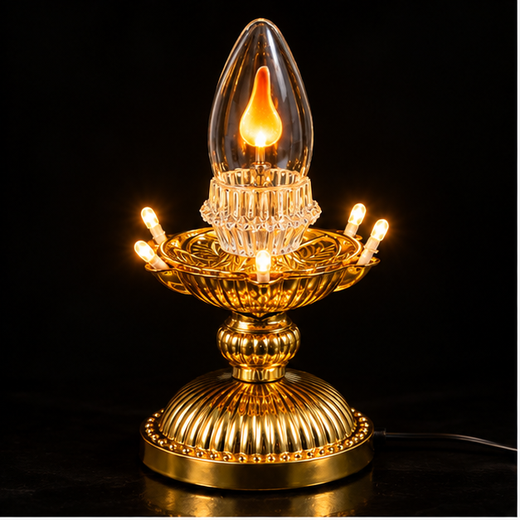 Single Layer Flickering Jyot (Size: 17cm) - Image 3