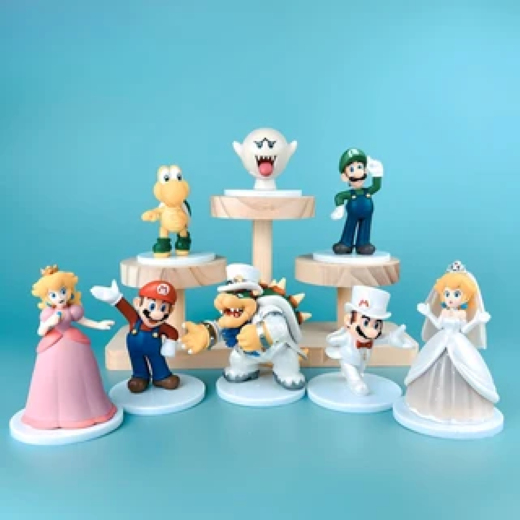Mario set of 8 pcs white tray - Image 2