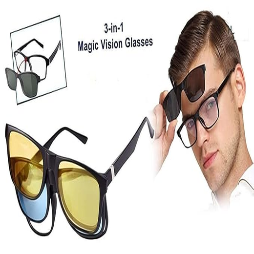 3 in1 Magic Vision Sun Glasses - Image 2