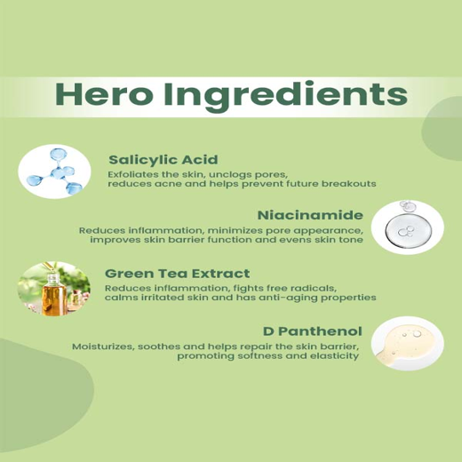 Earthraga Aloe Hydrating Neem Tea Tree Face Wash | Controls Acne and Pimple | 100 ml - Image 3