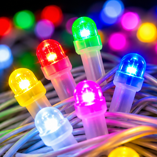 20M Multicolour Frosed String Light (80/68 Bulb) (Print 25M) ✨ - Image 2