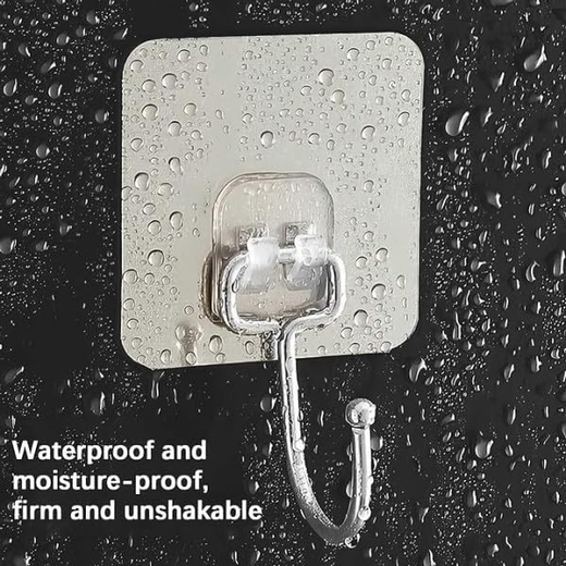Golden Large Adhesive Wall Hooks Hanger (Pack of 5) - Image 2