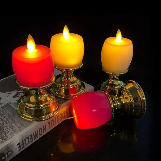 Round LED Candle With Stand✨