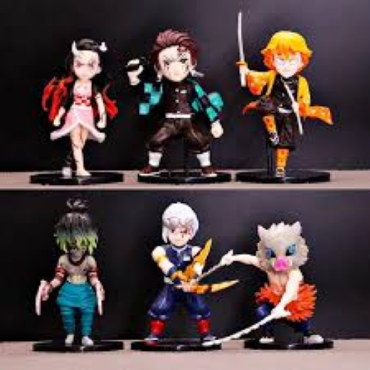 Demon slayer main fighting set of 6 - Image 4