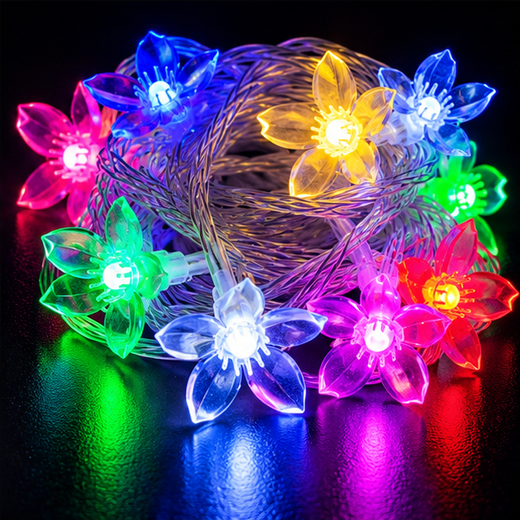 Multicolour Flower String Light (14L) ✨🌼 - Image 4