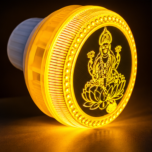 Lakshmi Ji LED 2 Pin Night Lamp (MG45) (Size: 8cm) - Image 3